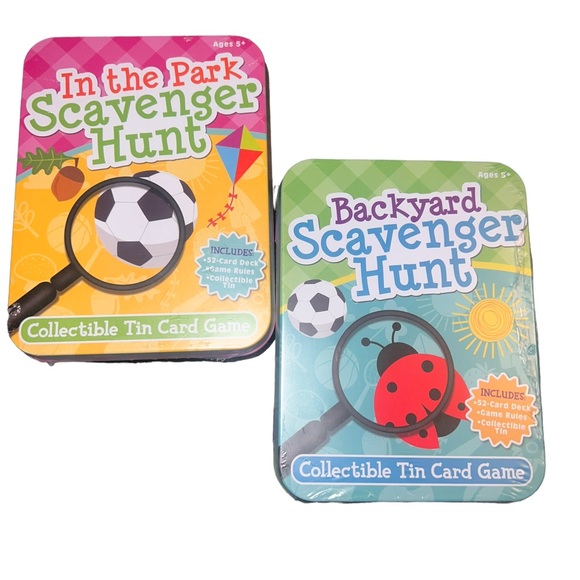Toys 2 New Tin Backyard Scavenger Hunts And Park Scavenger Hunt
